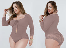 Load image into Gallery viewer, 4850 Plus Bodysuits compression Body&#39;s con faja de mediana compresion Pantyblusa
