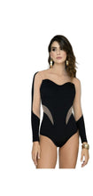 Load image into Gallery viewer, 4872 metalic knit Top Bodysuits Tummy control medium compression Body&#39;s con faja de mediana compresion
