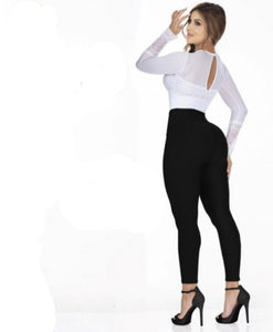 High waist skynny push up effect leggings 502