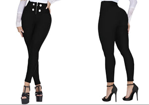 High waist skynny push up effect leggings 502