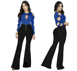 High waist flared push up effect leggings Colombians 522
