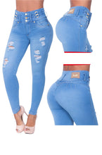Load image into Gallery viewer, High waist tummy control cintura alta Jean&#39;s Colombianos 6107
