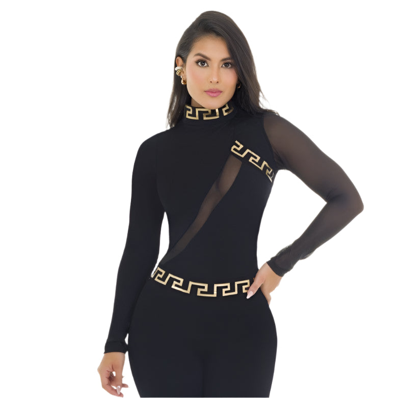 Jumpsuit tummy control butt lifter fashion 6115