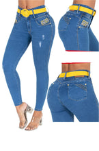 Load image into Gallery viewer, 6406 Colombian Jeans BBL butt lifter Colombianos push up
