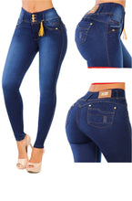 Load image into Gallery viewer, 6515 Jeans cintura alta levanta cola butt lifter Colombianos
