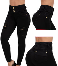 Load image into Gallery viewer, 6703 Colombian High waits butt lifter Jean&#39;s Colombianos Cintura Alta Levanta Cola
