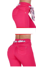 Load image into Gallery viewer, 6803 Colombian High waits butt lifter Capri Colombianos Cintura Alta Levanta Cola
