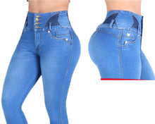 Load image into Gallery viewer, 6909 Colombian High waits butt lifter Jean&#39;s Colombianos Cintura Alta Levanta Cola
