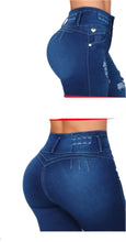 Load image into Gallery viewer, 7306 Jean&#39;s Colombianos Cintura Alta levanta cola butt lifter high waist faja
