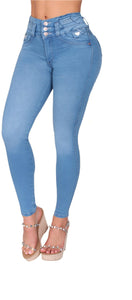7311 Jean's Colombianos Cintura Alta levanta cola butt lifter high waist faja