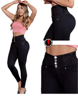 Load image into Gallery viewer, 8101 Jean&#39;s Colombianos Cintura Alta levanta cola butt lifter high waist tummy control
