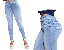Load image into Gallery viewer, 8118 Jean&#39;s Colombianos Cintura Alta levanta cola butt lifter high waist tummy control
