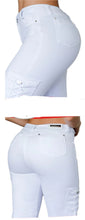 Load image into Gallery viewer, 8201 Flared Jean&#39;s Colombianos Cintura Alta levanta cola butt lifter high waist tummy control
