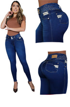 Load image into Gallery viewer, Jean&#39;s Colombianos Varios modelos Cintura Alta levanta cola butt lifter high waist faja tummy control 8200
