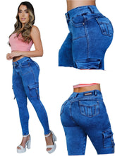 Load image into Gallery viewer, 8205 Jean&#39;s Colombianos Cintura Alta levanta cola butt lifter high waist tummy control push up effect skinny
