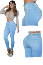 Load image into Gallery viewer, Jean&#39;s Colombianos Varios modelos Cintura Alta levanta cola butt lifter high waist faja tummy control 8200
