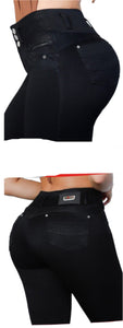 8215 Jean's Colombianos Cintura Alta levanta cola butt lifter high waist tummy control push up effect skinny