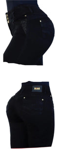 8216 Flared Jean's Colombianos Cintura Alta levanta cola butt lifter high waist tummy control