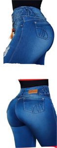 8221 Capri High waits butt lifter Colombianos Cintura Alta Levanta Cola pescador tobillero ankle