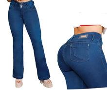 Load image into Gallery viewer, Colombian Jeans Bon Bon up flared 8605 butt lifter high waist tummy control push up
