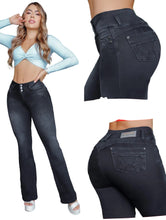 Load image into Gallery viewer, Colombian Flared Jeans Bon Bon up 8445 butt lifter high waist tummy control DIFFERENT MODELS
