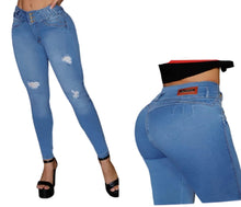 Load image into Gallery viewer, Colombian Jeans BonBonup 8614 butt lifter high waist tummy control push up effect skinny
