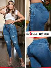 Load image into Gallery viewer, Colombian Jeans Bon Bon up 8803 butt lifter high waist tummy control push up effect skinny (Copy)
