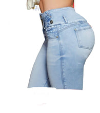 Load image into Gallery viewer, High waits butt lifter Ankle Capri Colombian jeans 8929

