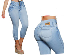 Load image into Gallery viewer, High waits butt lifter Ankle Capri Colombian jeans 8929
