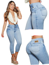Load image into Gallery viewer, High waits butt lifter Ankle Capri Colombian jeans 8929

