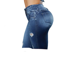 Load image into Gallery viewer, High waits butt lifter Ankle Capri Colombian jeans 8930

