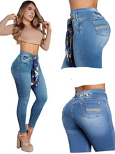 Load image into Gallery viewer, Colombian Jeans Bon Bon up skinny 9141 butt lifter high waist tummy control push up effect (Copy)
