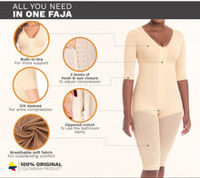 Load image into Gallery viewer, 0161 Full Bodysuit Body Shaper for Women Powernet
