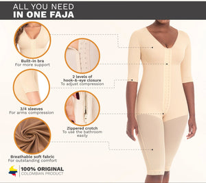 0161 Full Bodysuit Body Shaper for Women Powernet
