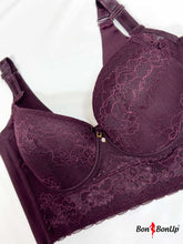 Load image into Gallery viewer, EXTRA FIRM HIGH COMPRESSION FULL CUP PUSH UP BRA BACK SUPPORT 652
