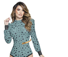Load image into Gallery viewer, 4752 Top Bodysuits compression Body&#39;s con faja de mediana compresion Pantyblusa

