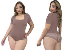 Load image into Gallery viewer, 1543 Plus Bodysuits compression top Body&#39;s con faja de mediana compresion Pantyblusa
