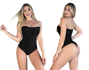 4953 Strapless top Bodysuits control Body's con faja de mediana compresion Pantyblusa