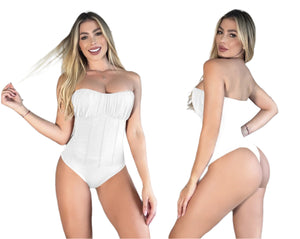 4953 Strapless top Bodysuits control Body's con faja de mediana compresion Pantyblusa