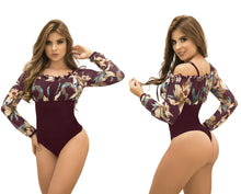 Load image into Gallery viewer, 4323 Top Bodysuits Tummy control medium compression Body&#39;s con faja de mediana compresion
