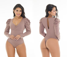 Load image into Gallery viewer, 4983 Top Bodysuits Tummy control medium compression Body&#39;s con faja de mediana compresion
