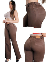 Load image into Gallery viewer, Colombian Flared Jean&#39;s Bon Bon Up 8322 butt lifter high waist tummy control
