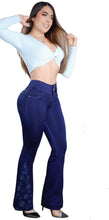 Load image into Gallery viewer, Colombian Flared Jean&#39;s Bon Bon Up 8328 butt lifter high waist tummy control
