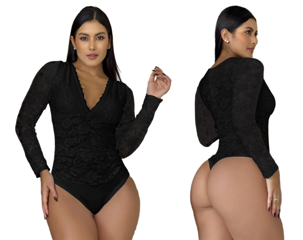 Top Bodysuits 5047 compression Bodys con faja Colombiana de mediana compresion Pantyblusa