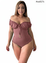 Load image into Gallery viewer, Colombian Bodysuits top tummy control thong pantyblusa 4720
