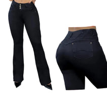 Load image into Gallery viewer, Colombian Flared Jean's Bon Bon up 8504 butt lifter high waist tummy control push up
