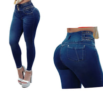 Load image into Gallery viewer, Colombian Jeans BonBonup 8502 butt lifter high waist tummy control push up effect skinny
