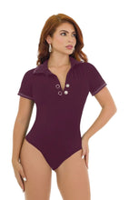 Load image into Gallery viewer, 5012 Bodysuits top Tummy control medium compression Body's con faja de mediana compresion
