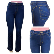 Load image into Gallery viewer, Colombian straight leg classic Jean's 0324 butt lifter high waist tummy control push up
