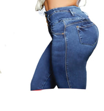 Load image into Gallery viewer, Colombian Flared Jean's Bon Bon up 8934 butt lifter high waist tummy control push up
